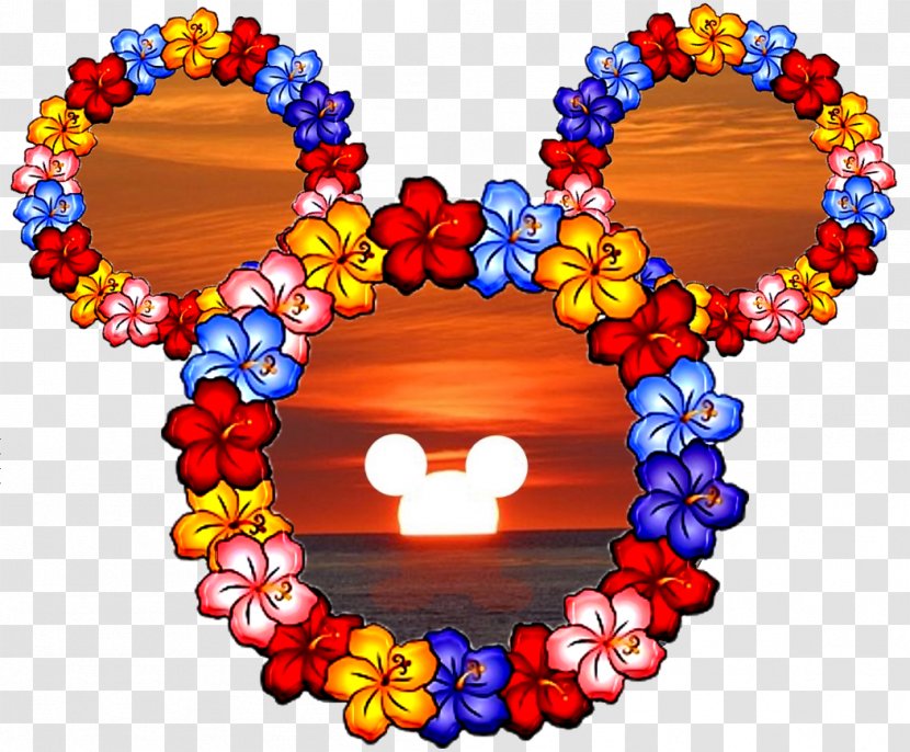 Mickey Mouse Minnie Drawing Clip Art - Petal - Hawaiian Vector Transparent PNG