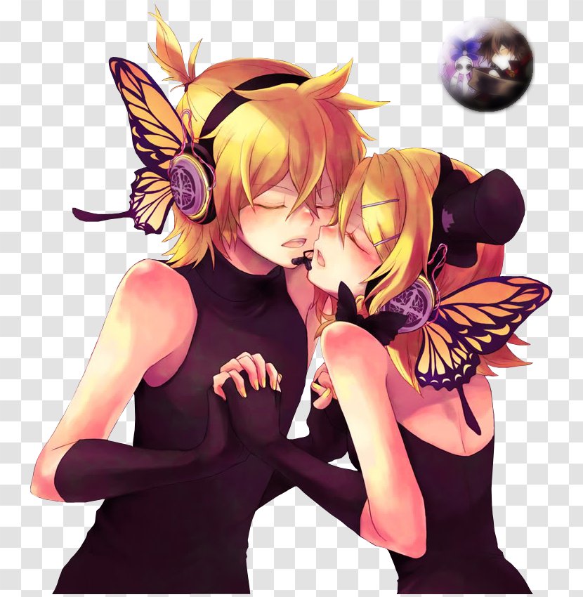 Kagamine Rin/Len Vocaloid Computer Software Download Headphones - Flower - Frame Transparent PNG