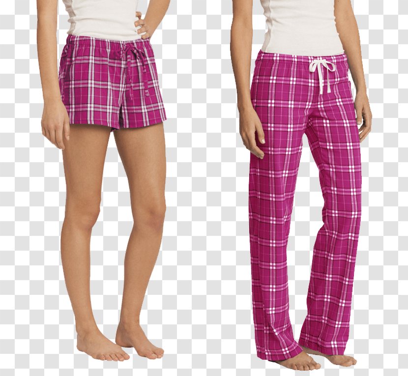T-shirt Tracksuit Pajamas Cargo Pants - Shorts - Pink Plaid Transparent PNG
