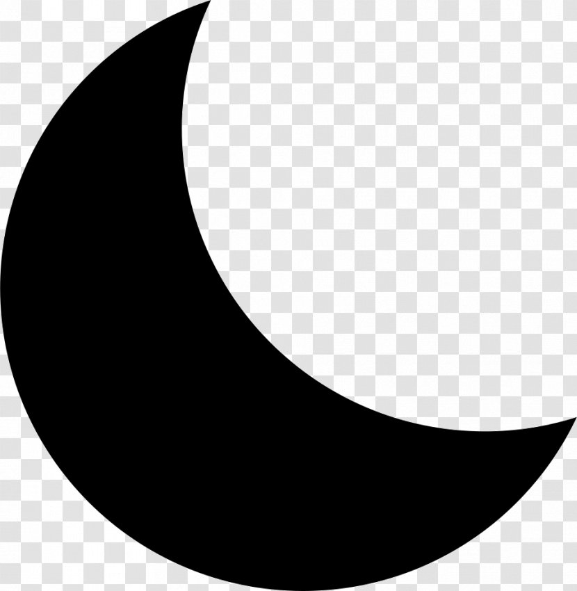 Lunar Phase Moon Shape - Black Transparent PNG