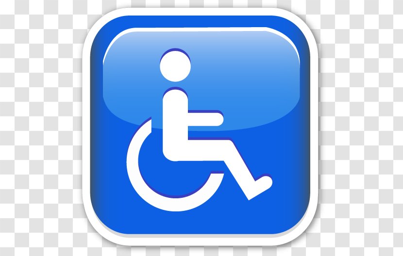 Wheelchair Disability Emoji Image Disabled Parking Permit Transparent PNG