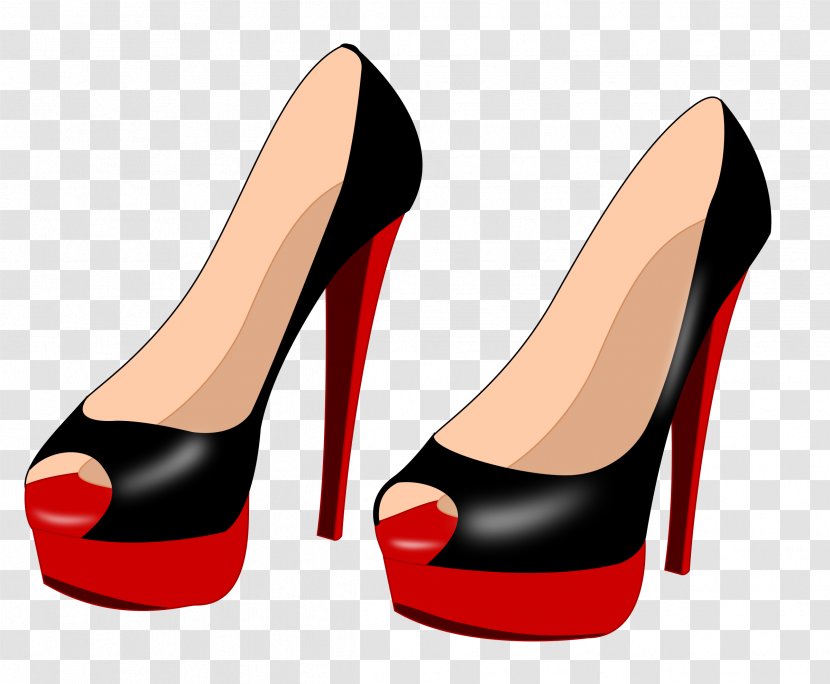 High-heeled Footwear Stiletto Heel Shoe Sneakers Clip Art - Platform Transparent PNG
