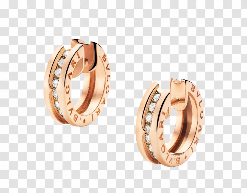 Earring Bulgari Jewellery Diamond Retail - Gold - Earrings Transparent PNG