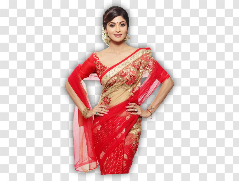 Shilpa Shetty Sari Home Shop 18 Clothing Fashion Transparent PNG
