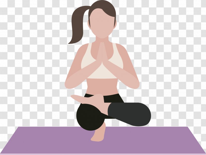 Yoga Fitness Centre - Cartoon - Woman Transparent PNG