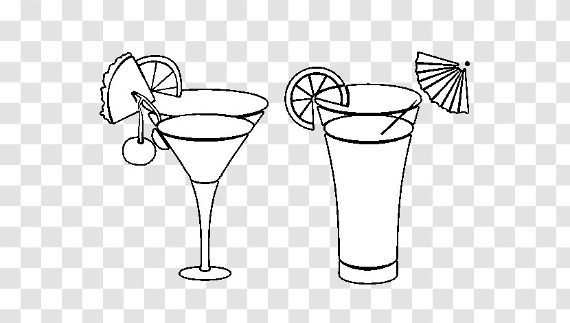 Cocktail Orange Juice Martini Recipe Table-glass - Sketch Transparent PNG