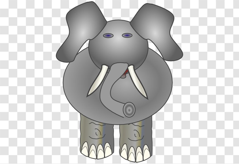 Indian Elephant African Dog Product Mammal - Cartoon Transparent PNG