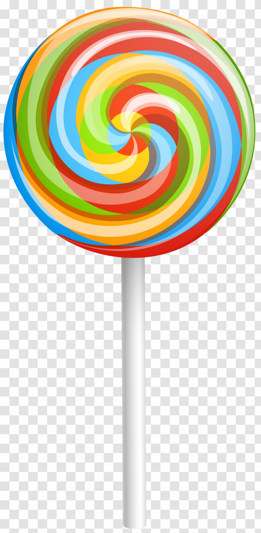 Lollipop Candy Clip Art - Rainbow Swirl Image Transparent PNG