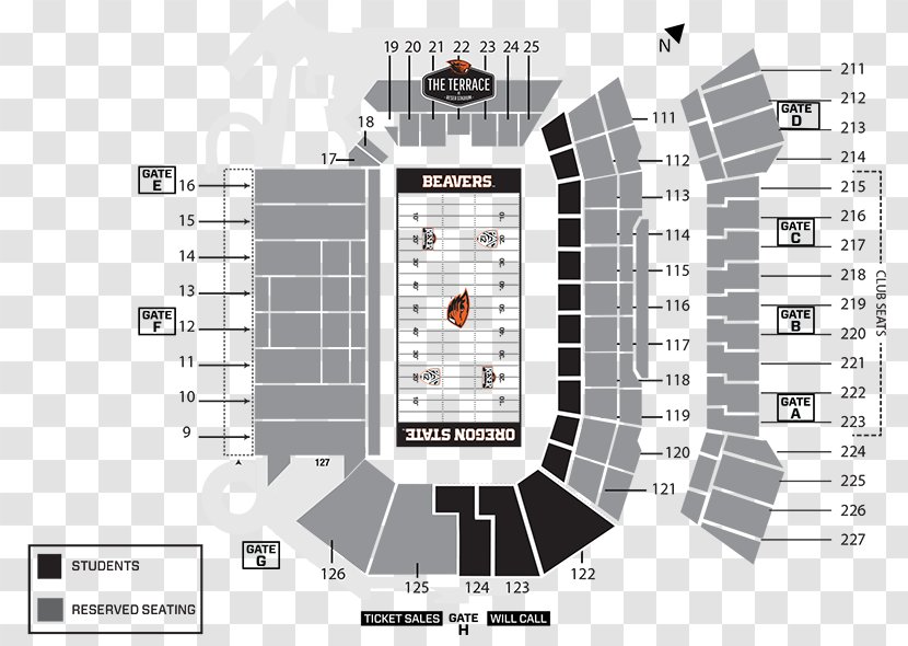 Reser Stadium Gill Coliseum Oregon State Beavers Football Goss At Coleman Field Sports Venue - Diagram Transparent PNG