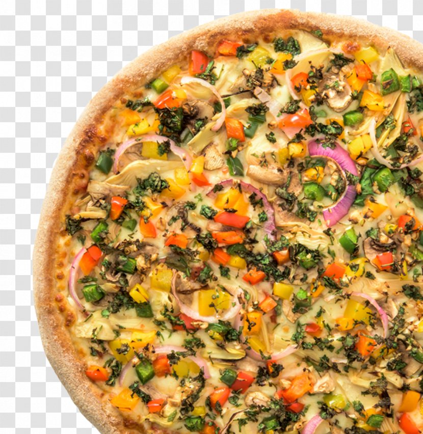 California-style Pizza Sicilian Vegetarian Cuisine Fast Food Transparent PNG