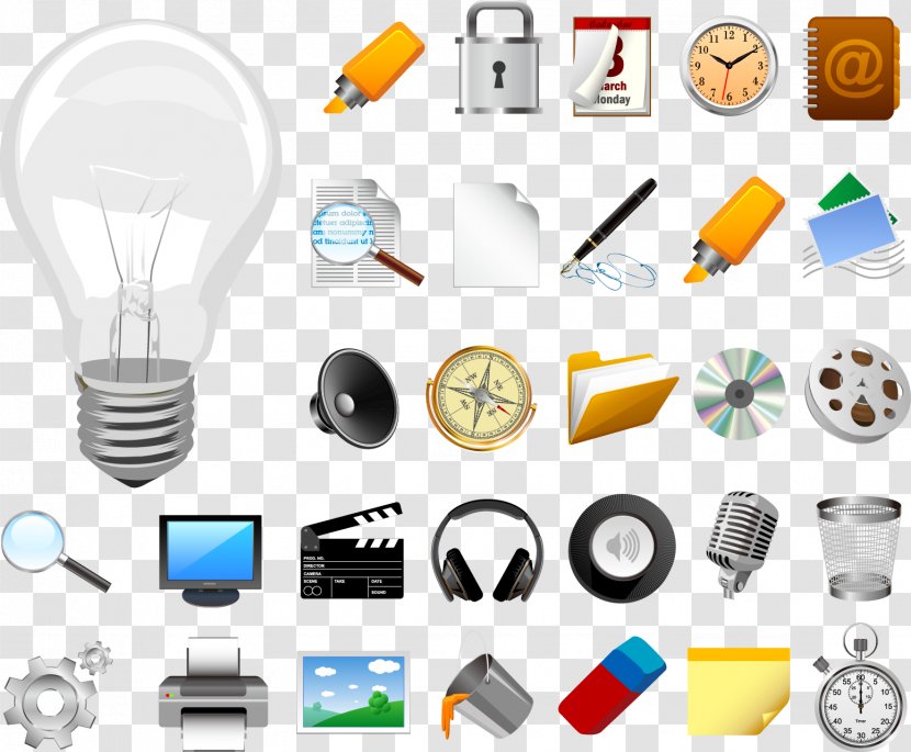 Icon - Photography - Vector Bulb Transparent PNG