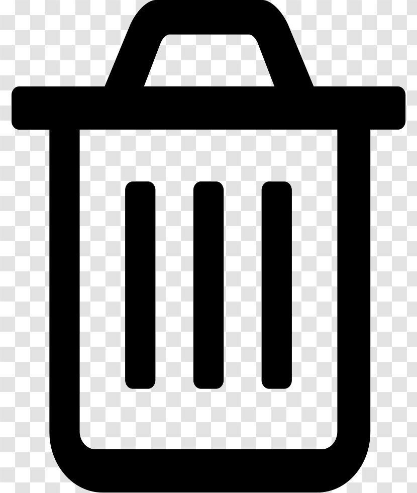 Font Awesome Rubbish Bins & Waste Paper Baskets - Black And White - Area Transparent PNG