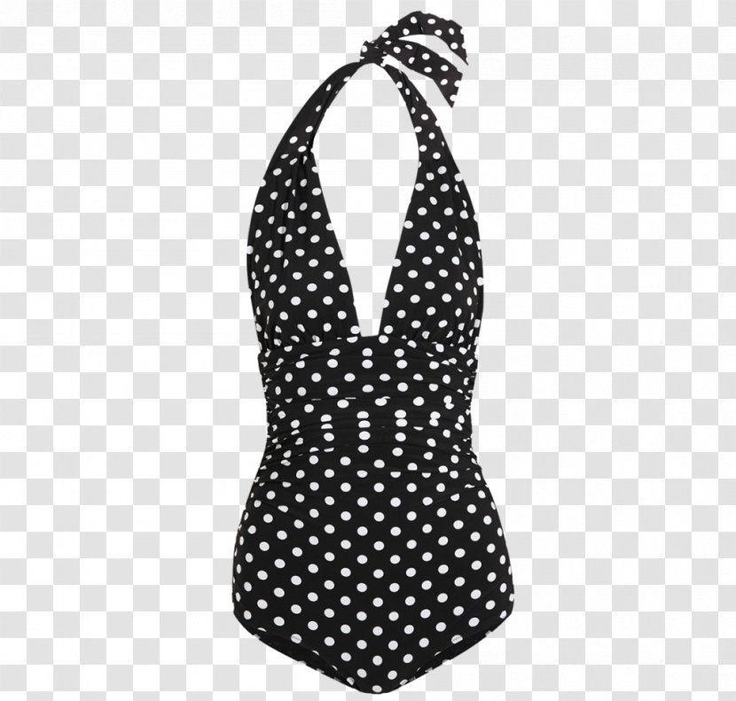Swimsuit Polka Dot Dress Halterneck Ruffle - Heart - Dolce & Gabbana Transparent PNG