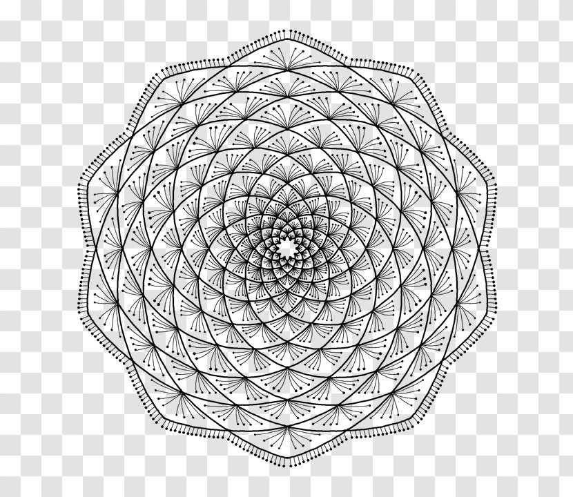 Mandala Geometry - Line Transparent PNG