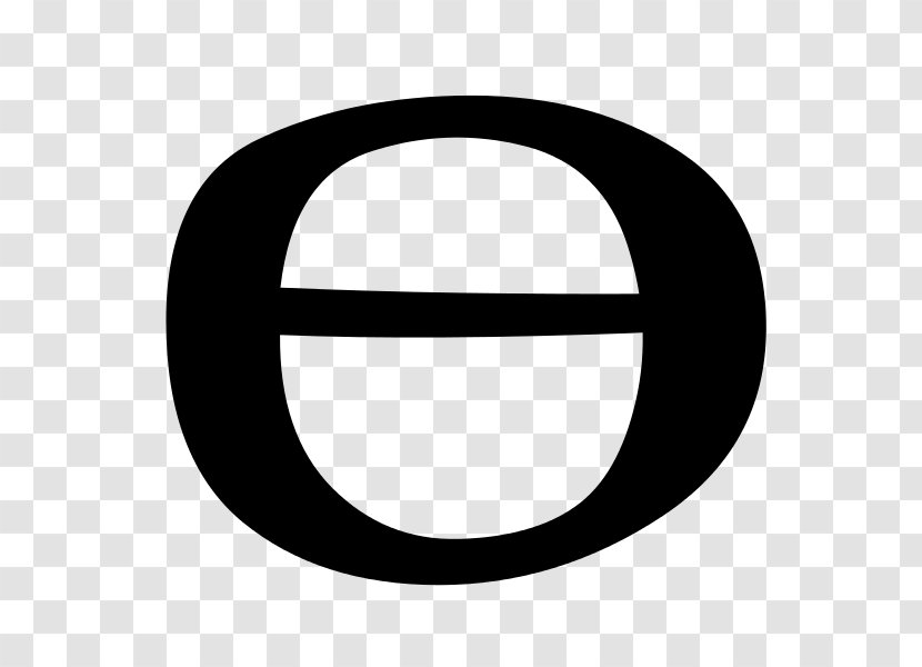 Theta Greek Alphabet Symbol Letter - Wikipedia Transparent PNG