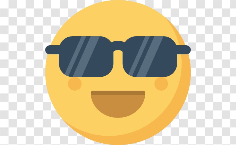 Emoticon Smiley Emoji - Facial Expression - Sunglasses Transparent PNG