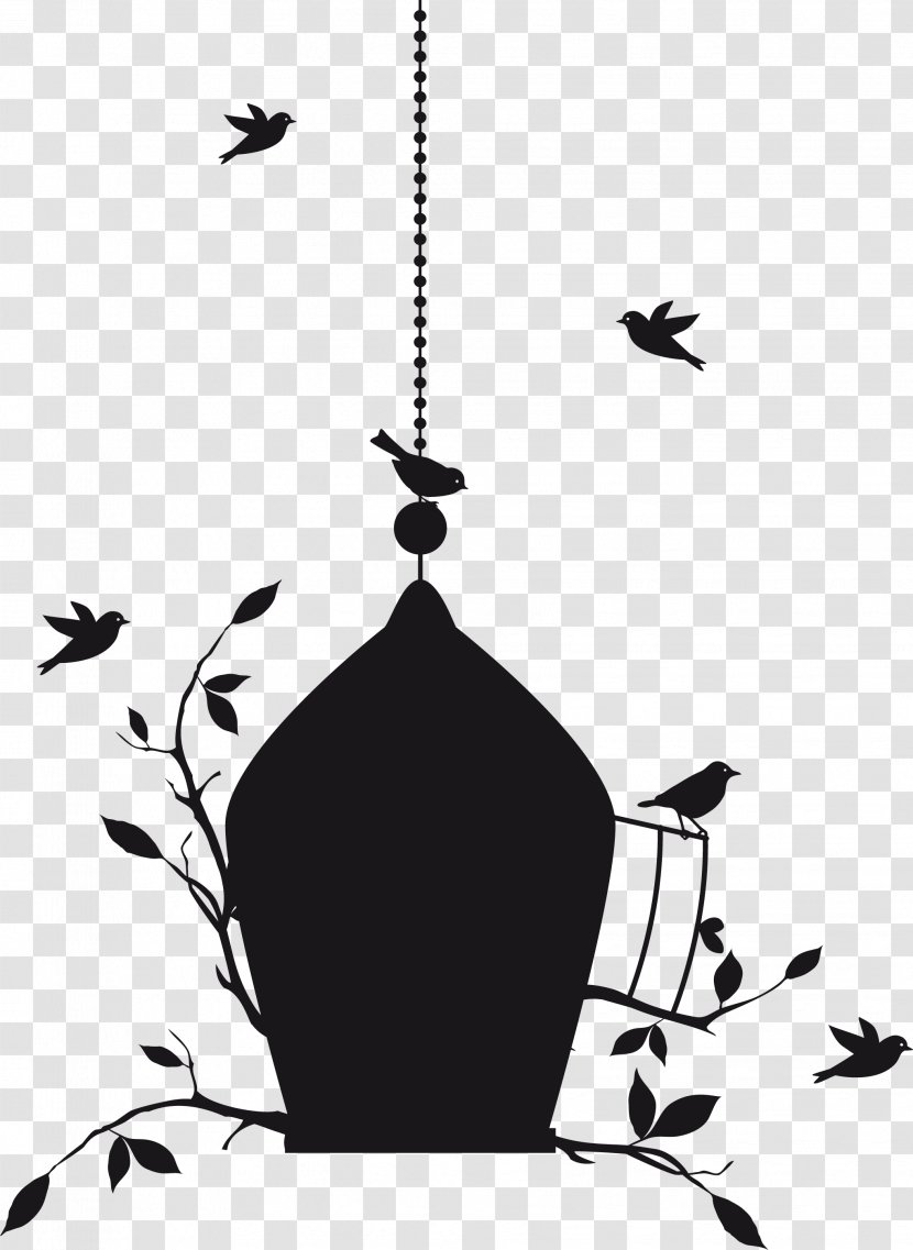 Birdcage Vector Graphics Clip Art - Monochrome Photography - Bird Transparent PNG