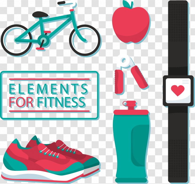 Euclidean Vector Element Icon - Logo - Fitness Kit Elements Transparent PNG