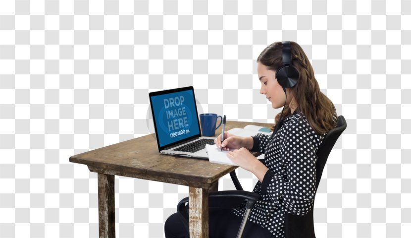 Desk Communication - Table - Woman Working Transparent PNG