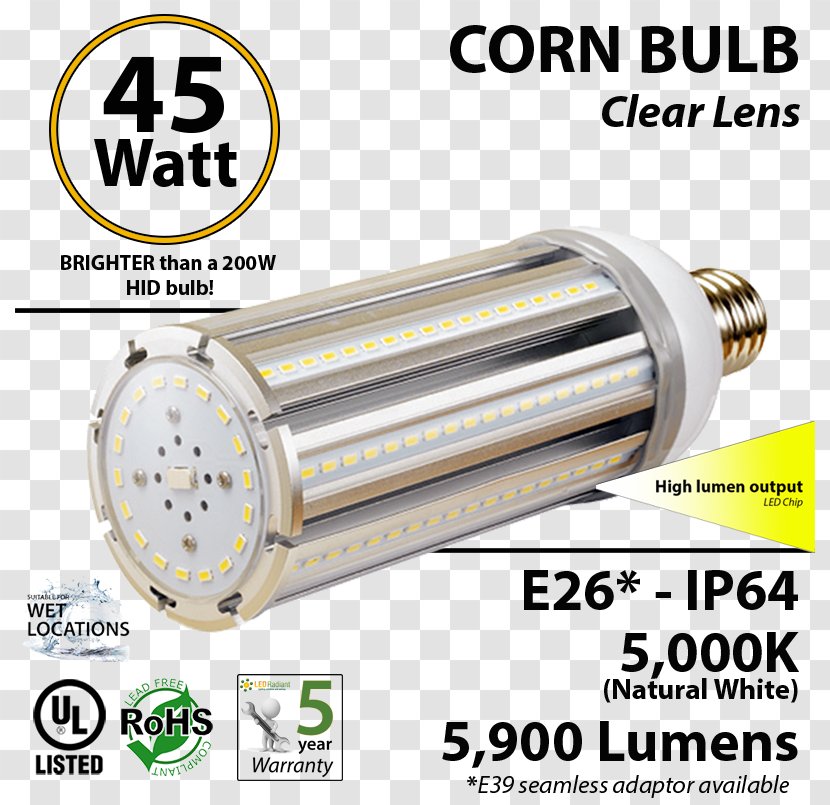 Incandescent Light Bulb LED Lamp Light-emitting Diode - Fixture Transparent PNG