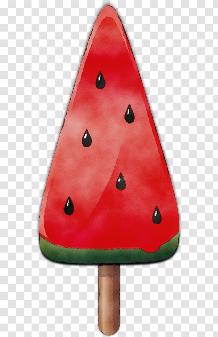 Watermelon - Watercolor - Triangle Climbing Hold Transparent PNG
