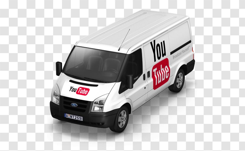 Commercial Vehicle Minivan Car - Light - YouTube Van Front Transparent PNG