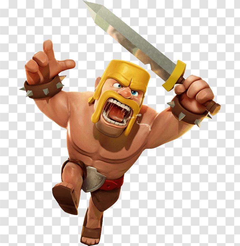 Clash Of Clans Royale Boom Beach Barbarian - Finger Transparent PNG
