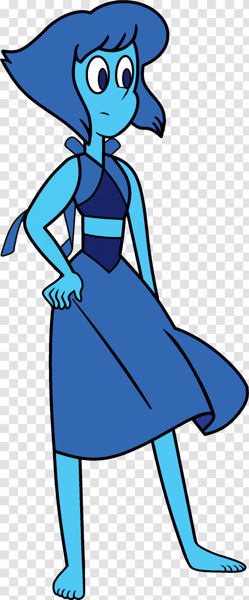 Steven Universe Cartoon - Electric Blue - Style Dress Transparent PNG