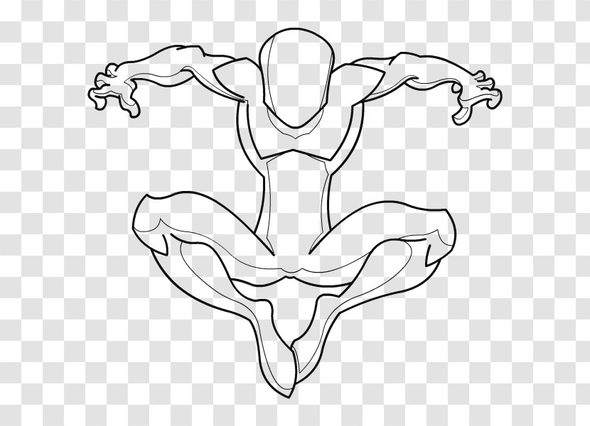 Spider-Man Drawing Line Art Male - Heart - Spiderman Pattern Transparent PNG