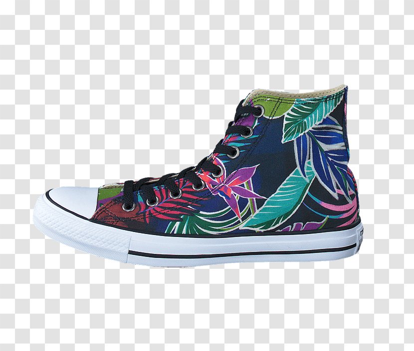 Chuck Taylor All-Stars Sneakers Skate Shoe Converse - Basketball - Tropical Print Transparent PNG