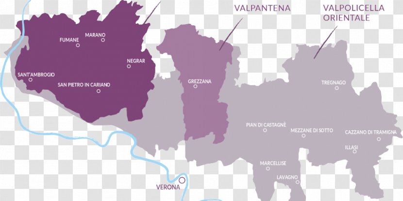 Valpolicella Red Wine Amarone Common Grape Vine - Map Transparent PNG