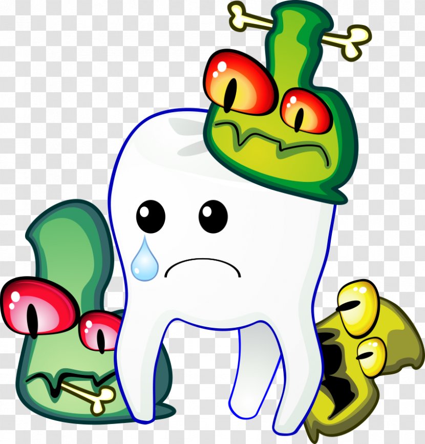 Cartoon Humour Human Tooth - Amphibian - Vector Bacteria And Crying Teeth Transparent PNG