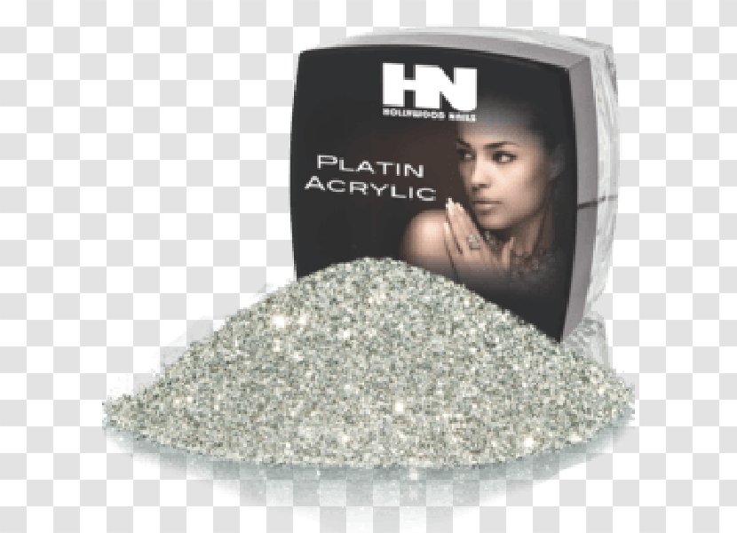 Glitter Artificial Nails Powder Liquid - Silver Sparkles Transparent PNG