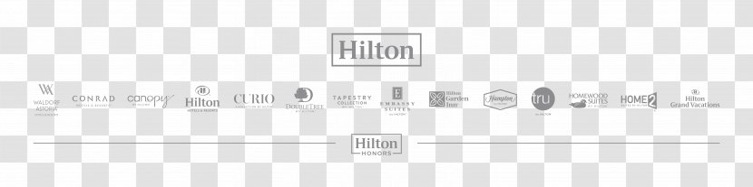 Hilton Hotels & Resorts Organization Credit Card Worldwide - Diagram - Horizontal Line Transparent PNG