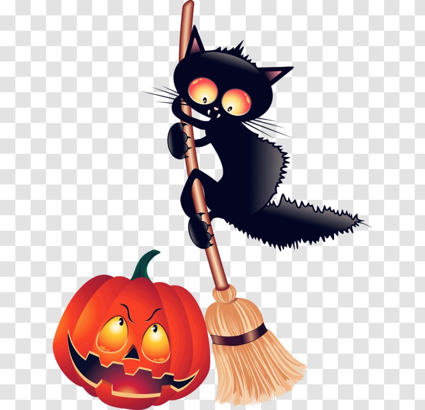 Black Cat Kitten Halloween Clip Art - Carnivoran - Creative Transparent PNG