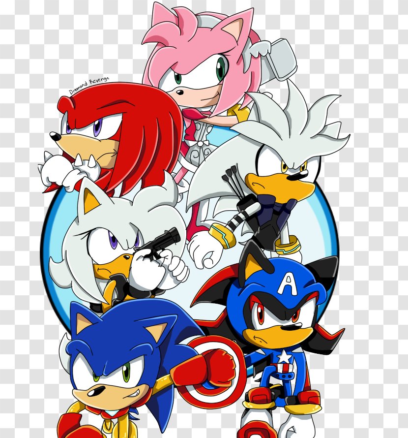 Sonic The Hedgehog Shadow Knuckles Echidna Tails Captain America - Frame - Cats Dogs Revenge Of Kitty Galore Transparent PNG