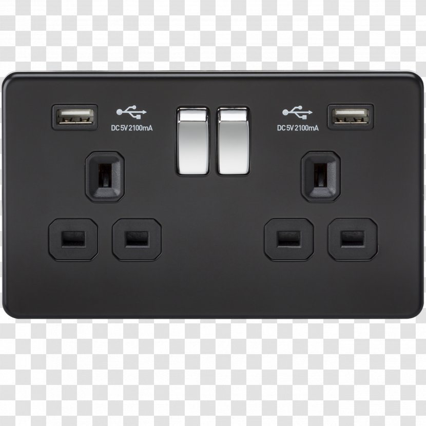 Battery Charger AC Power Plugs And Sockets Electrical Switches Latching Relay Dimmer - Electronics - USB Transparent PNG