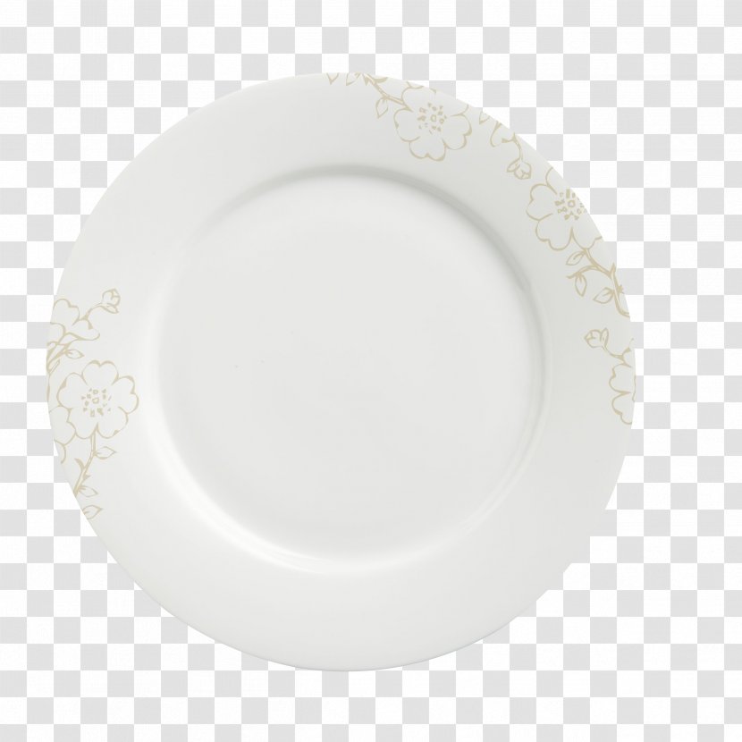 Plate Porcelain Circle Platter - Dinnerware Set - White Pattern Transparent PNG