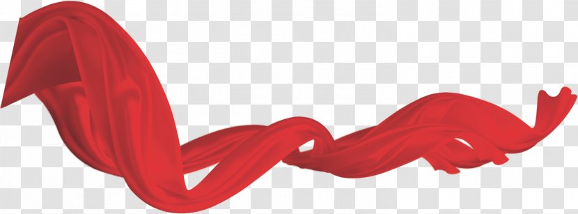 Pongee Red Silk Ribbon - Fictional Character Transparent PNG