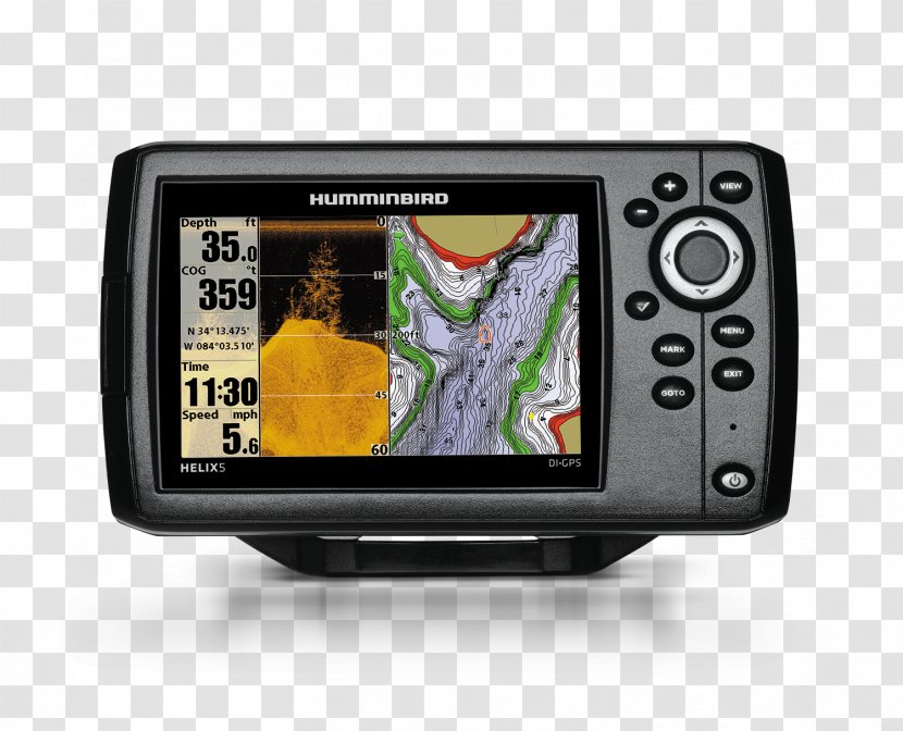 Fish Finders Sonar GPS Navigation Systems Global Positioning System Fishing - Electronics - Hummingbird Transparent PNG