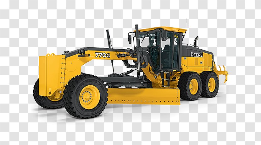 John Deere Grader Heavy Machinery Architectural Engineering Tractor - Agricultural - Swing Transparent PNG