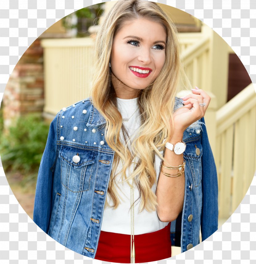 Denim Last Week With You Jacket Earring Blouse - Heart - Coffey Transparent PNG