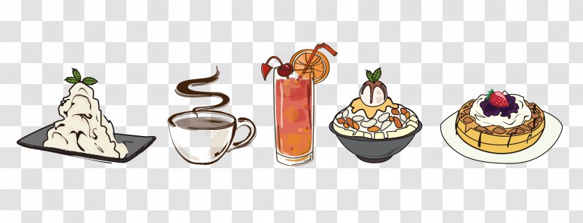 Vector Graphics Food Waffle Ice Cream - Drink - Afternoon Transparent PNG