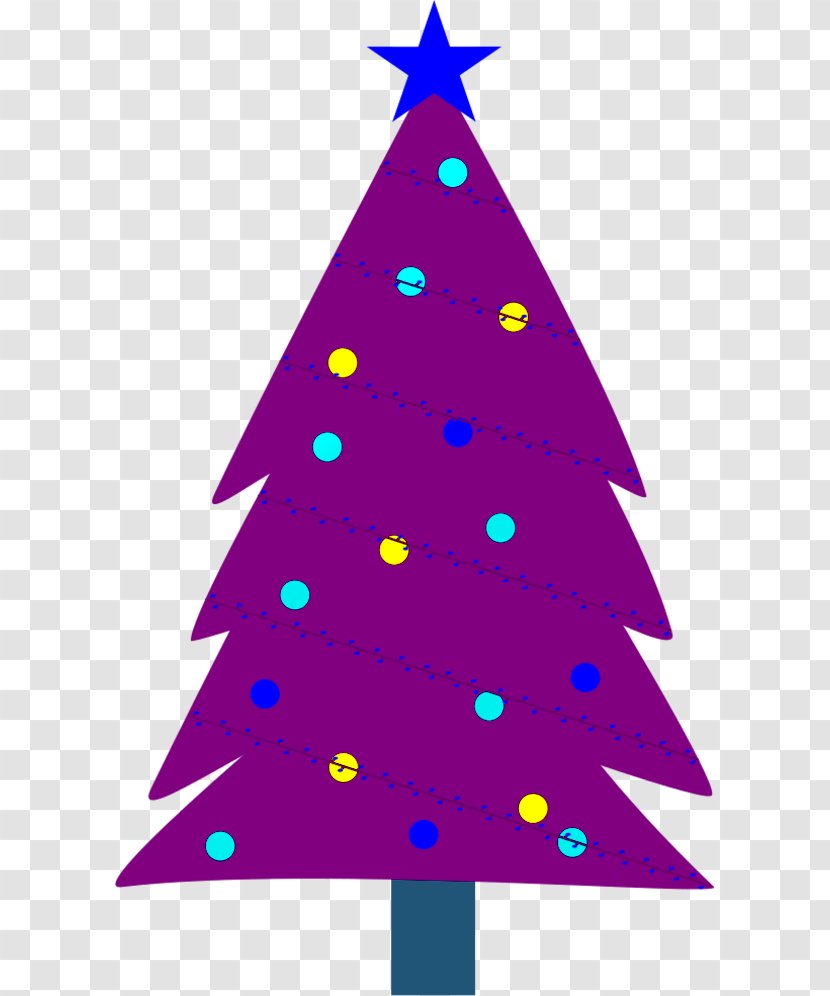 Christmas Tree Ornament Clip Art - Purple Transparent PNG