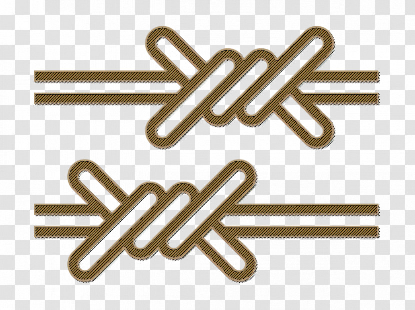 Military Element Icon Prison Icon Barbed Wire Icon Transparent PNG