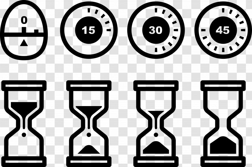 Icon - Number - Creative Hourglass Timer Transparent PNG