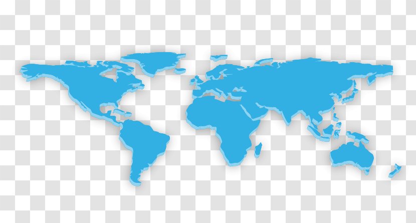 World Map - Globe - Blue Transparent PNG