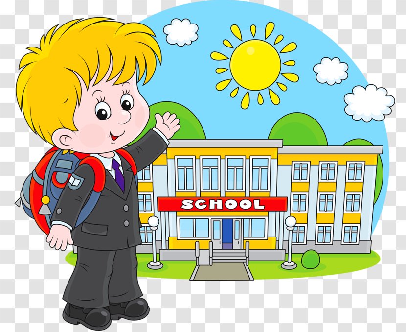 Pre-school Child Illustration - Preschool - School Boy Transparent PNG