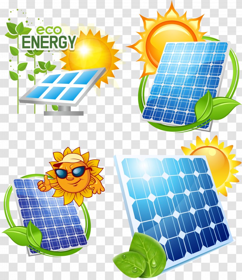 Solar Power Energy Panel Photovoltaics - Energy-saving Design Transparent PNG