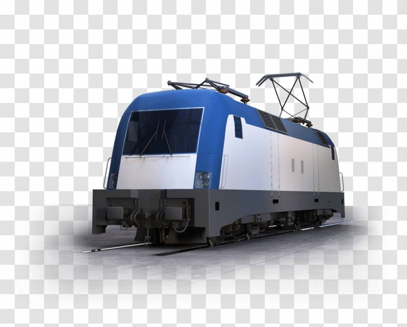 Railroad Car Rail Transport Electric Locomotive - Electricity Transparent PNG
